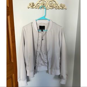 Banana republic bone white bomber jacket
